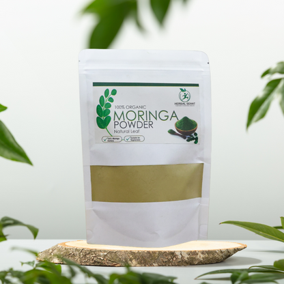 Pure Moringa Powder | Packed with Calcium & Vitamin C | Nutrient-Dense Green Superfood | Gluten-Free & Vegan