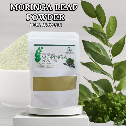 Pure Moringa Powder | Packed with Calcium & Vitamin C | Nutrient-Dense Green Superfood | Gluten-Free & Vegan